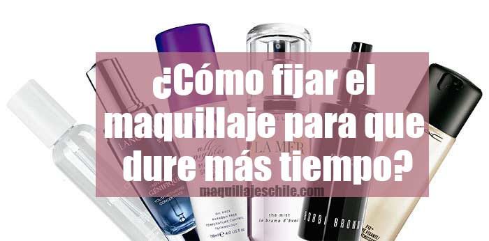 Cómo fijar el maquillaje para que dure más tiempo